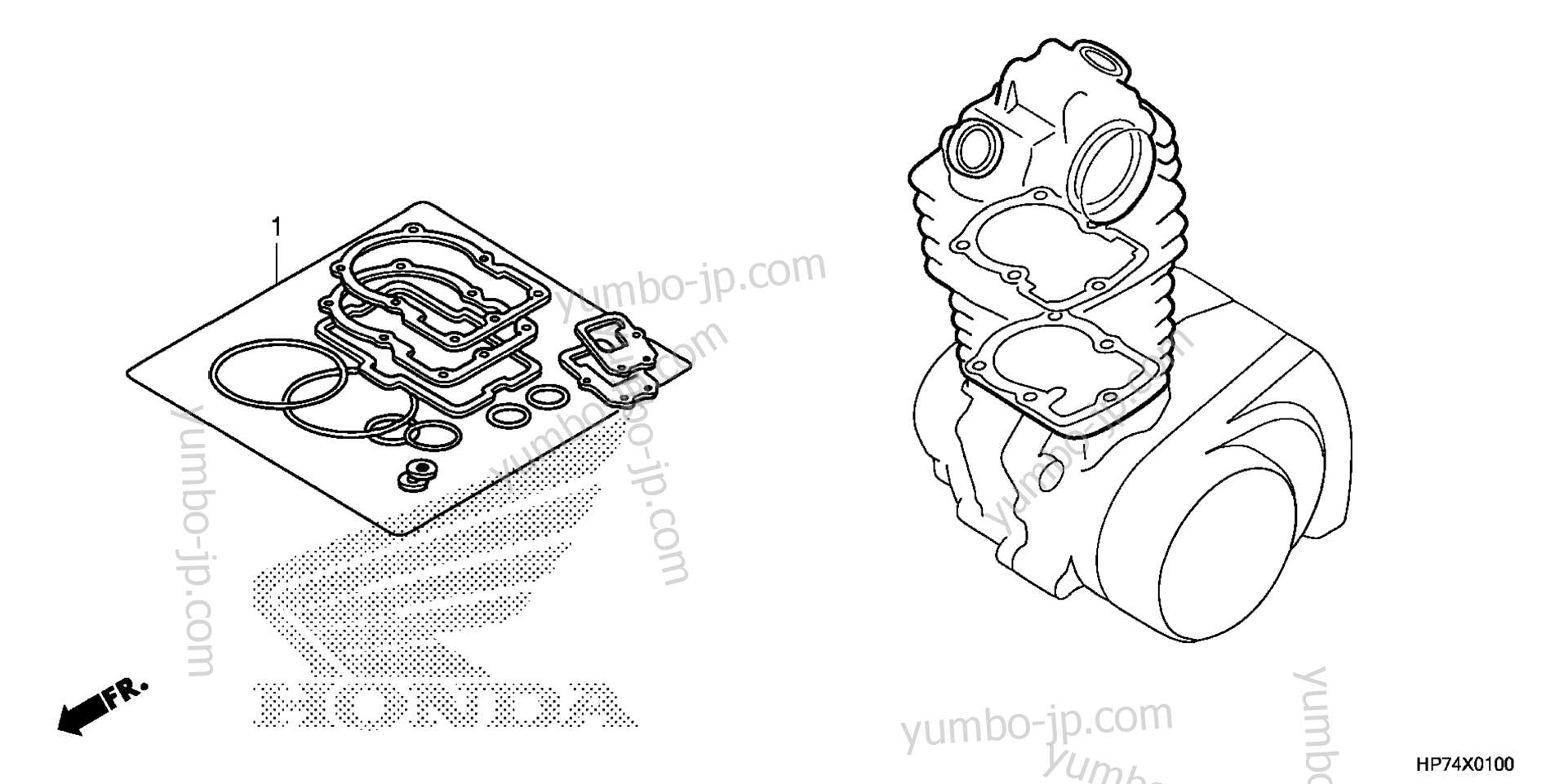 GASKET KIT A for ATVs HONDA TRX420FPA 2A 2010 year