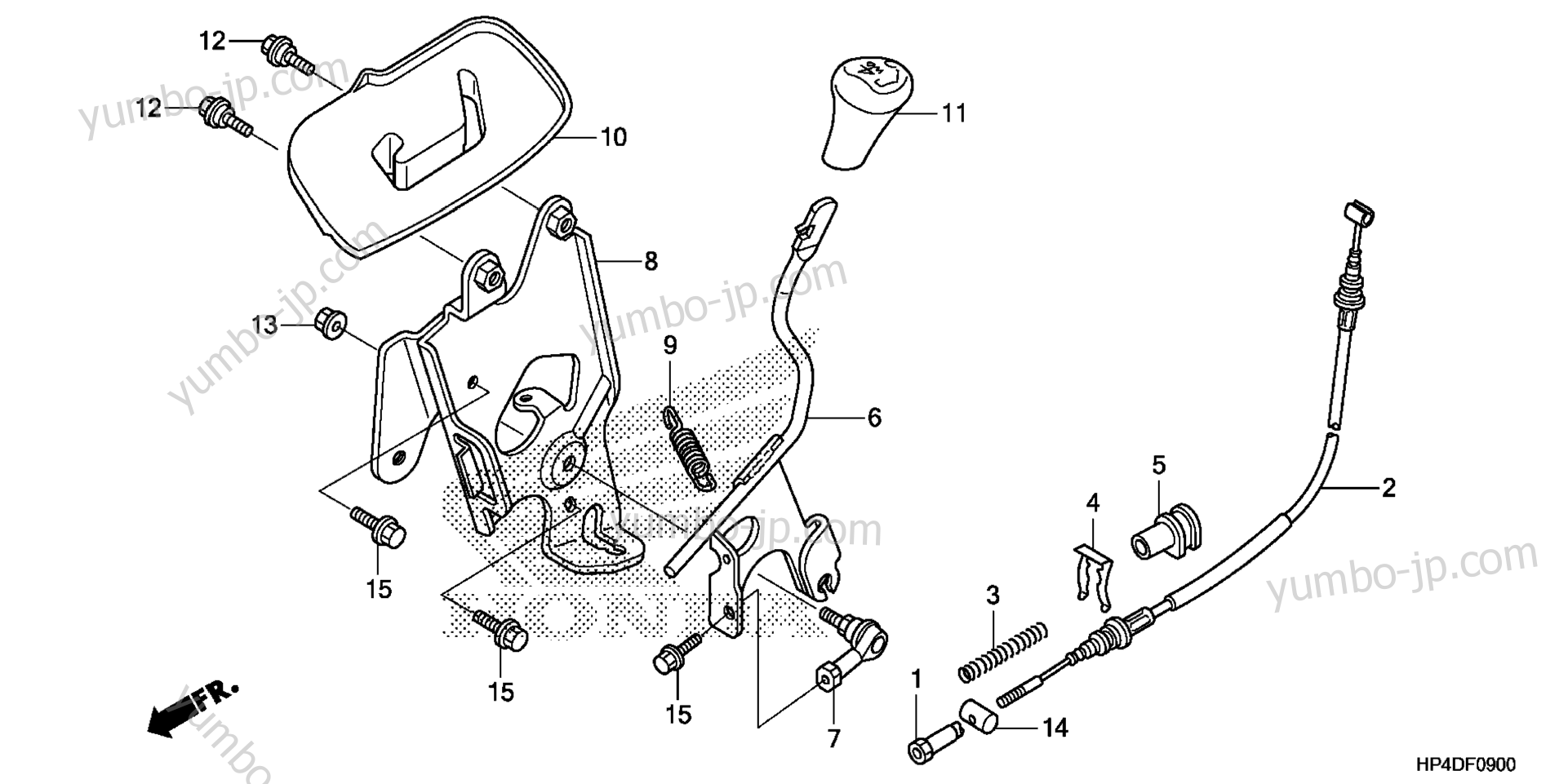 SELECT LEVER for ATVs HONDA TRX420FPE AC 2013 year