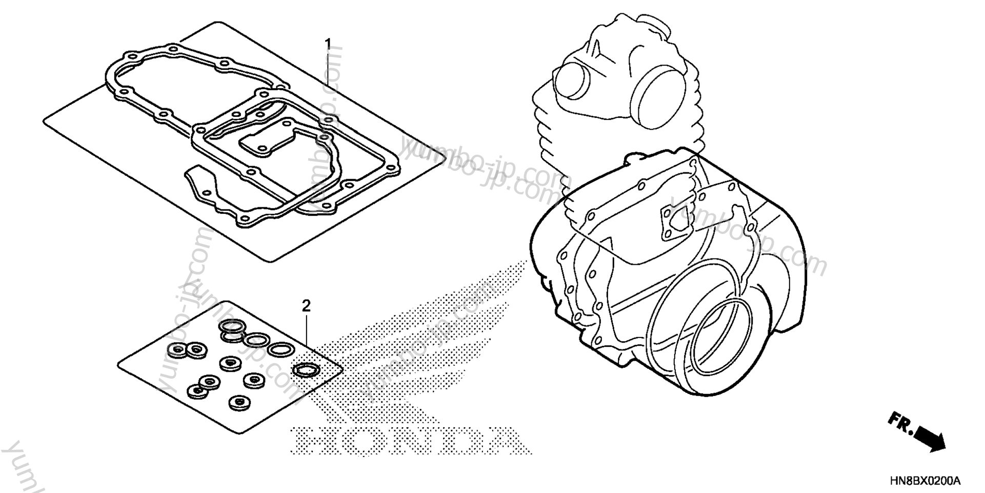 GASKET KIT B для квадроциклов HONDA TRX680FA AC 2014 г.