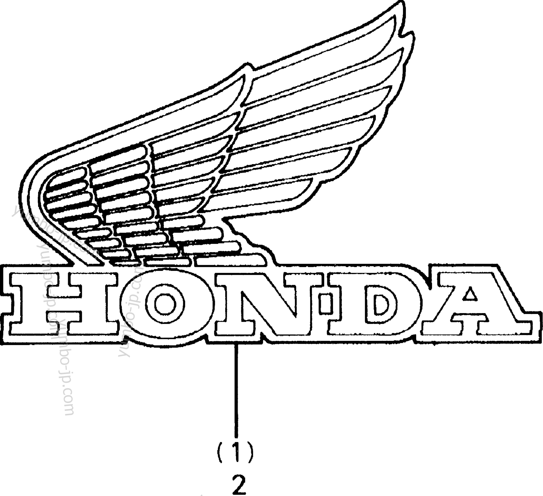 FUEL TANK LABELS для квадроциклов HONDA ATC200X A 1984 г.
