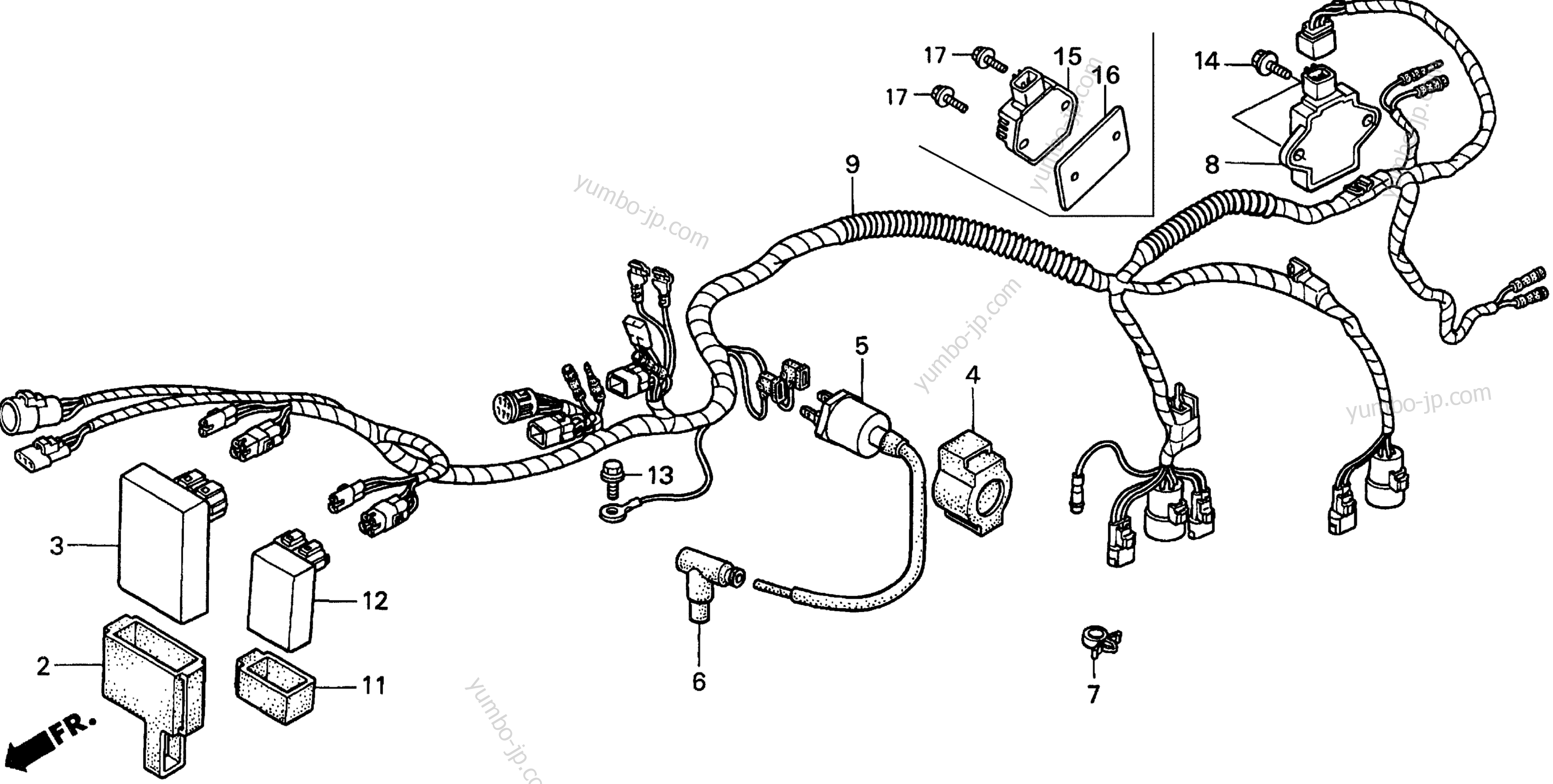 Проводка для квадроциклов HONDA TRX450S A 1998 г.