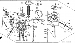 Карбюратор для квадроцикла HONDA TRX450FE A2002 г. 