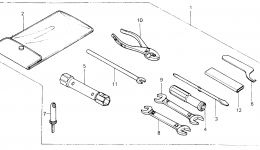Набор инструментов для квадроцикла HONDA ATC250SX A1987 г. 
