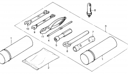 Набор инструментов для квадроцикла HONDA TRX125 A1988 г. 
