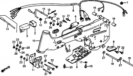 FRAME / WIRE HARNESS for квадроцикла HONDA ATC110 A1983 year 