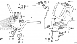 Румпель (рукоятка управления) для квадроцикла HONDA TRX420FA AC2014 г. 