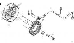 GENERATOR для квадроцикла HONDA TRX420FA6 AC2015 г. 