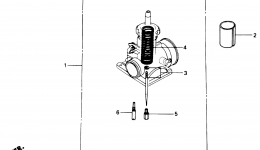 CARBURETOR OPTIONAL KIT для квадроцикла HONDA ATC250R A1985 г. 