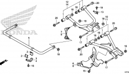 REAR ARM for квадроцикла HONDA TRX420FPA A2012 year 