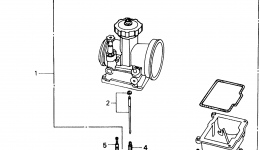 CARBURETOR OPTIONAL PARTS KIT for квадроцикла HONDA TRX250R A1988 year 
