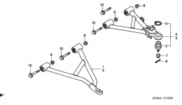 FRONT ARM (TRX350TM/TE) for квадроцикла HONDA TRX350TM A2003 year 