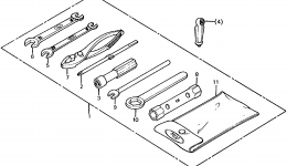 Набор инструментов для квадроцикла HONDA ATC185 A1980 г. 