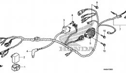 Проводка для квадроцикла HONDA TRX250X AC2016 г. 