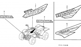 MARKS ('99-'02) for квадроцикла HONDA TRX400EX A2001 year 