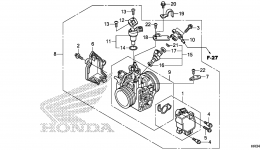 Дросельная заслонка для квадроцикла HONDA TRX420FE1 AC2014 г. 