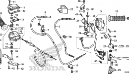 SWITCH / CABLE / HANDLE LEVER для квадроцикла HONDA TRX420FA1 2AC2016 г. 