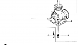 CARBURETOR OPTIONAL KIT для квадроцикла HONDA ATC250R A1986 г. 