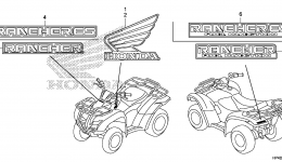 MARK (2WD) for квадроцикла HONDA TRX420TM AC2013 year 