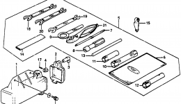 Набор инструментов для квадроцикла HONDA ATC110 A1985 г. 