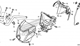 Румпель (рукоятка управления) для квадроцикла HONDA TRX500FA7 AC2017 г. 