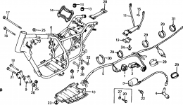 FRAME / WIRE HARNESS for квадроцикла HONDA ATC185S A1981 year 