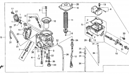 Карбюратор для квадроцикла HONDA TRX450S AM1998 г. 