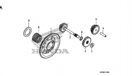 STARTING GEAR for квадроцикла HONDA TRX500FPM A2009 year 