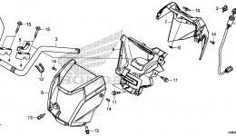 Румпель (рукоятка управления) для квадроцикла HONDA TRX500FA6 AC2015 г. 