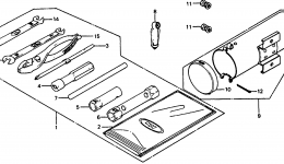 Набор инструментов для квадроцикла HONDA ATC110 A1981 г. 