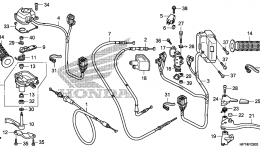 HANDLE LEVER / SWITCH / CABLE для квадроцикла HONDA TRX420FPA A2010 г. 