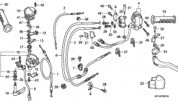 HANDLE LEVERS / SWITCHES / CABLES ('06-) для квадроцикла HONDA TRX450ER A2008 г. 