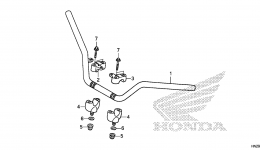 Румпель (рукоятка управления) для квадроцикла HONDA TRX500FA AC2014 г. 