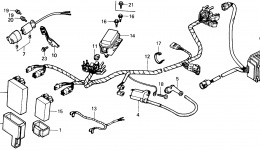 WIRE HARNESS for квадроцикла HONDA TRX300FW A1991 year 