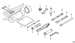Набор инструментов для квадроцикла HONDA TRX500FA6 2AC2015 г. 