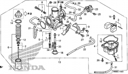 Карбюратор для квадроцикла HONDA TRX250TM A2006 г. 