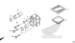 Масляный насос для квадроцикла HONDA TRX500FPM 2A2012 г. 