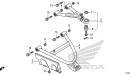 FRONT ARM for квадроцикла HONDA TRX420FPA A2012 year 