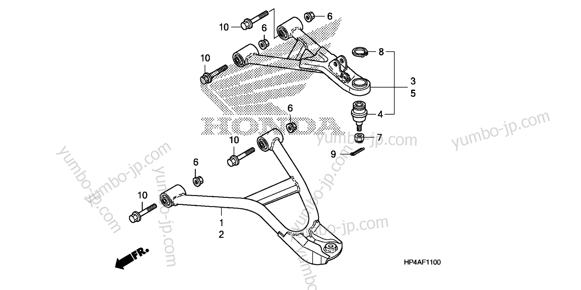 FRONT ARM (2WD) for ATVs HONDA TRX420TE A 2010 year