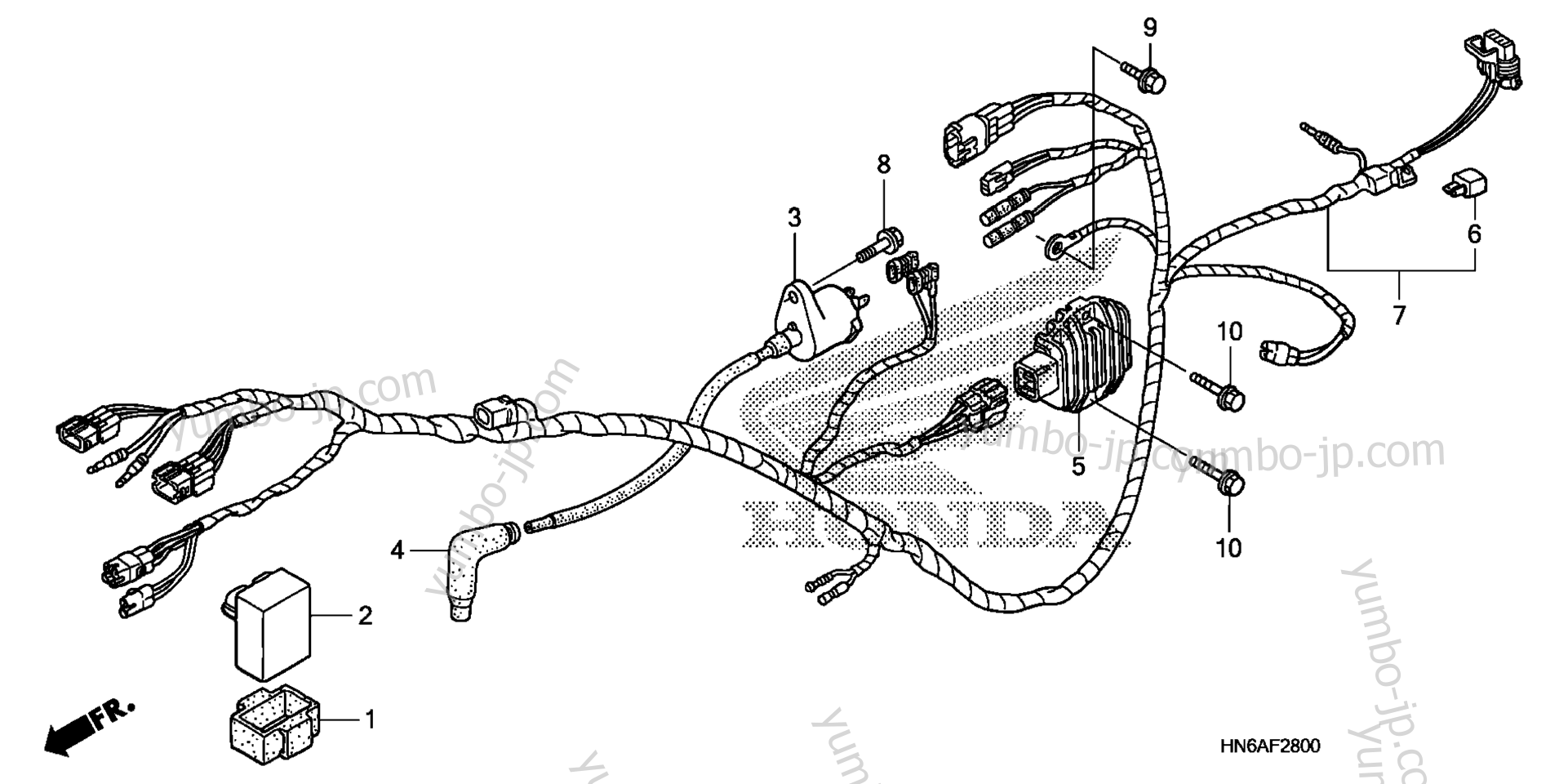 Проводка для квадроциклов HONDA TRX250X AC 2014 г.