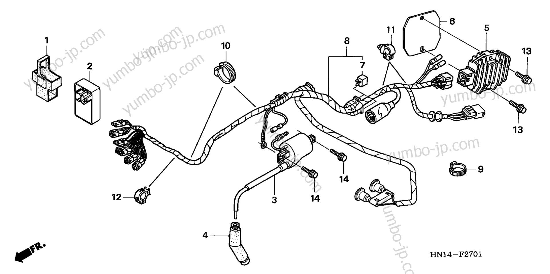 WIRE HARNESS ('05-'06) for ATVs HONDA TRX400EX A 2006 year
