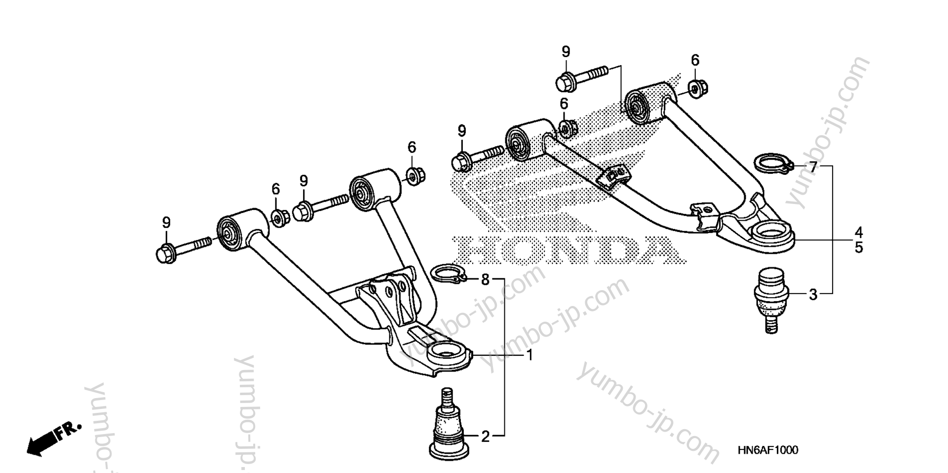 FRONT ARM для квадроциклов HONDA TRX250X AC 2014 г.