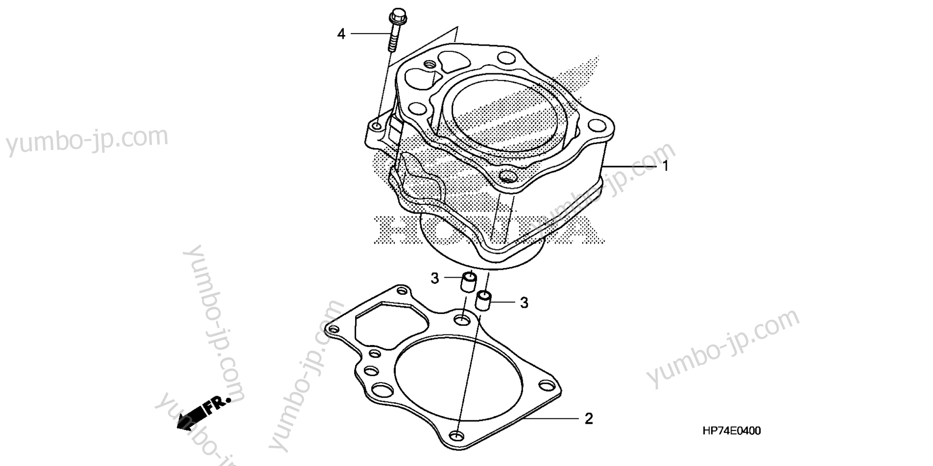 CYLINDER for ATVs HONDA TRX420FPA 2A 2009 year