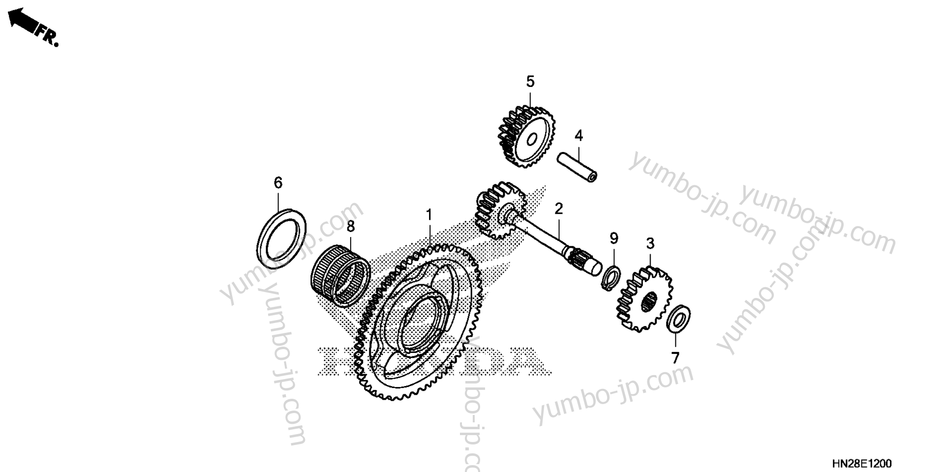 STARTING GEAR для квадроциклов HONDA TRX500FA 2A 2011 г.