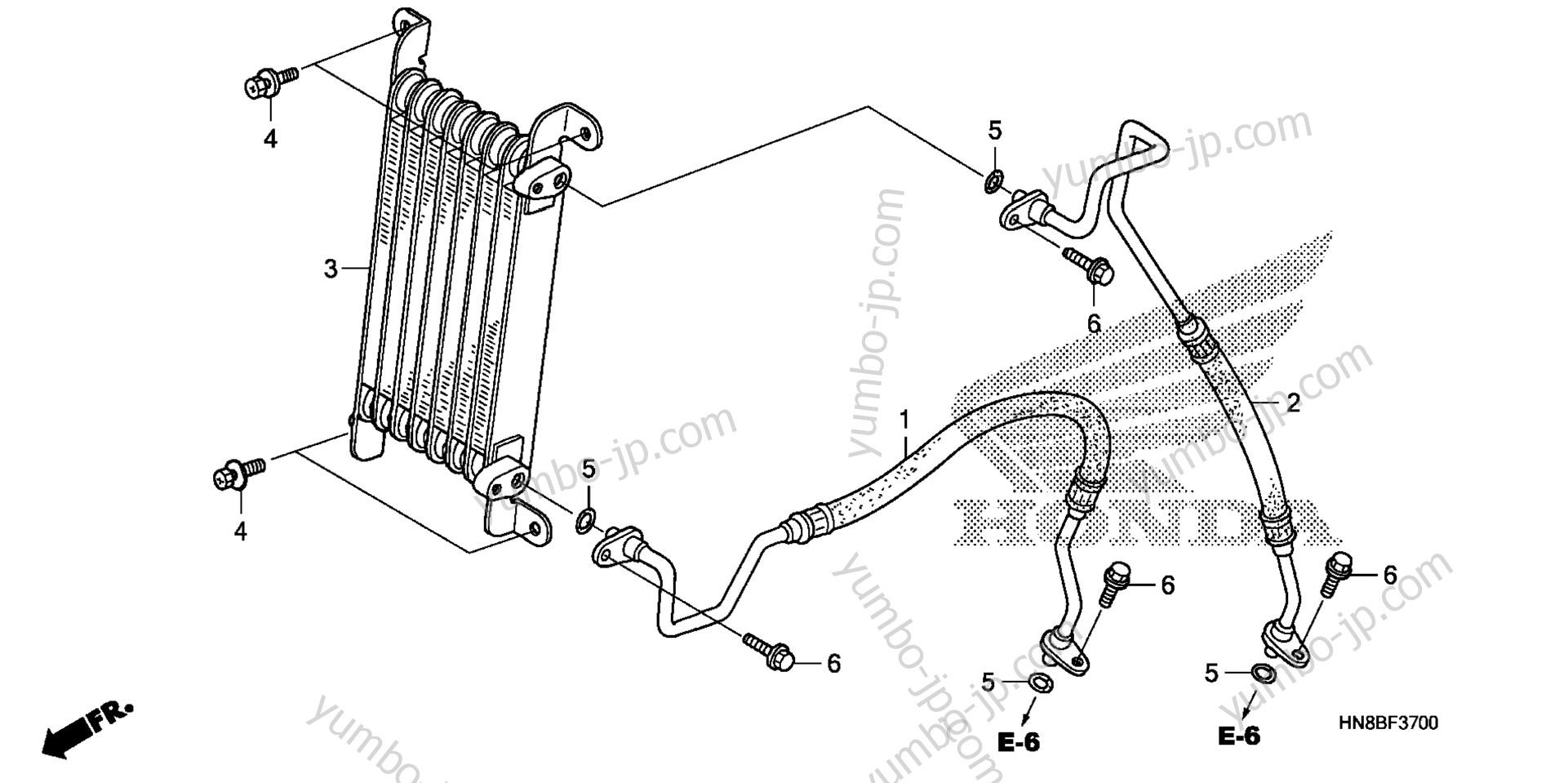 OIL COOLER for ATVs HONDA TRX680FA A 2012 year