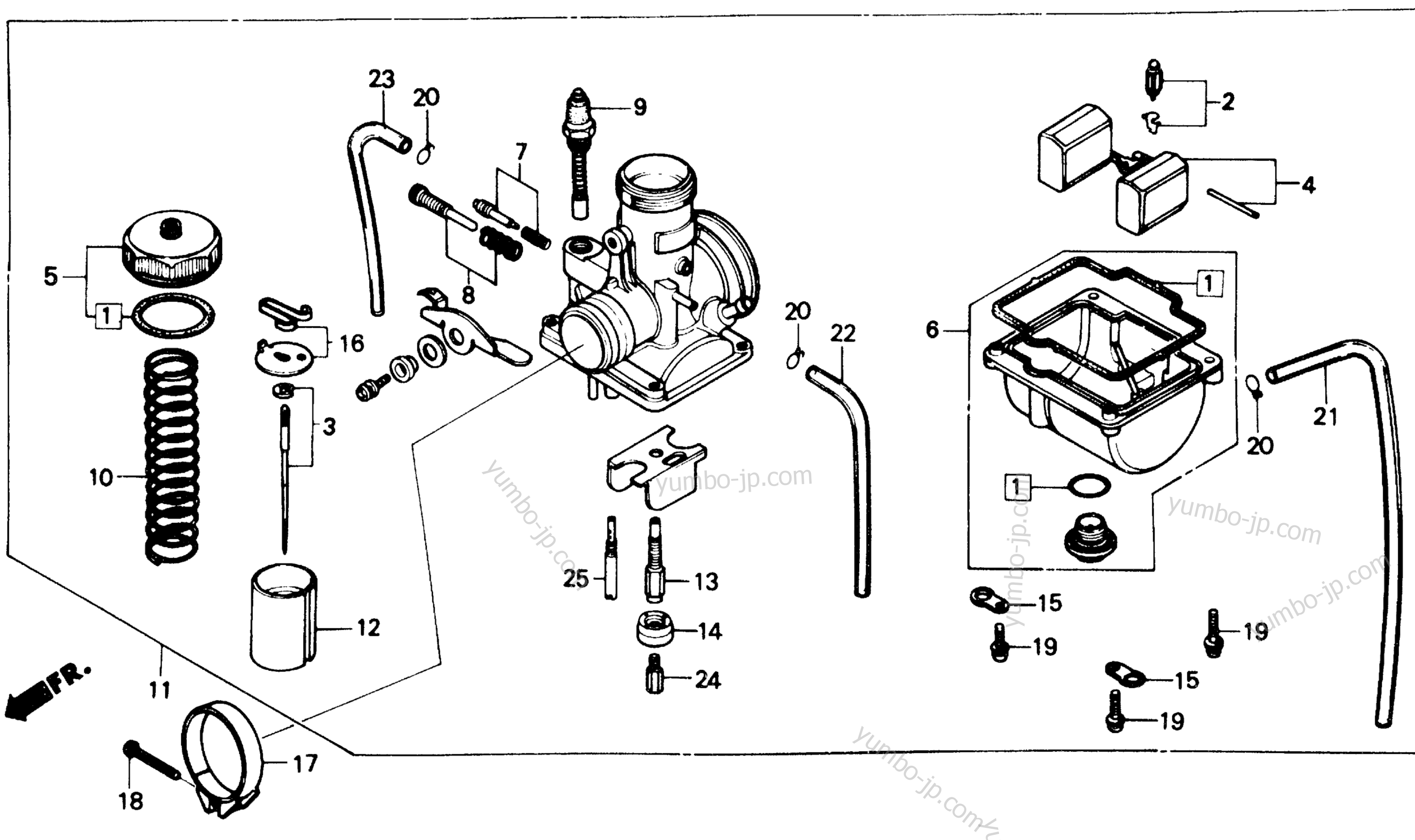 Карбюратор для квадроциклов HONDA ATC250R A 1985 г.