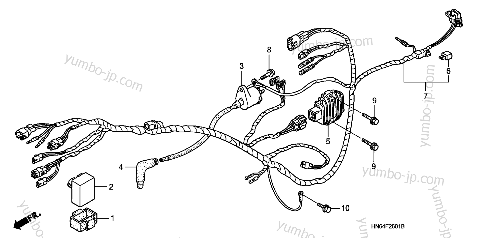 WIRE HARNESS ('06-'07) for ATVs HONDA TRX250EX A 2006 year