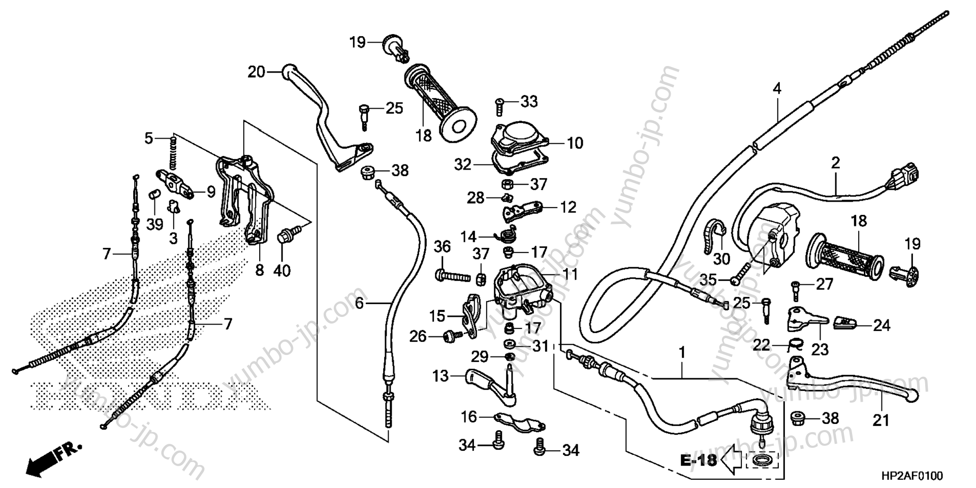 HANDLE LEVER / SWITCH / CABLE for ATVs HONDA TRX90X AC 2015 year