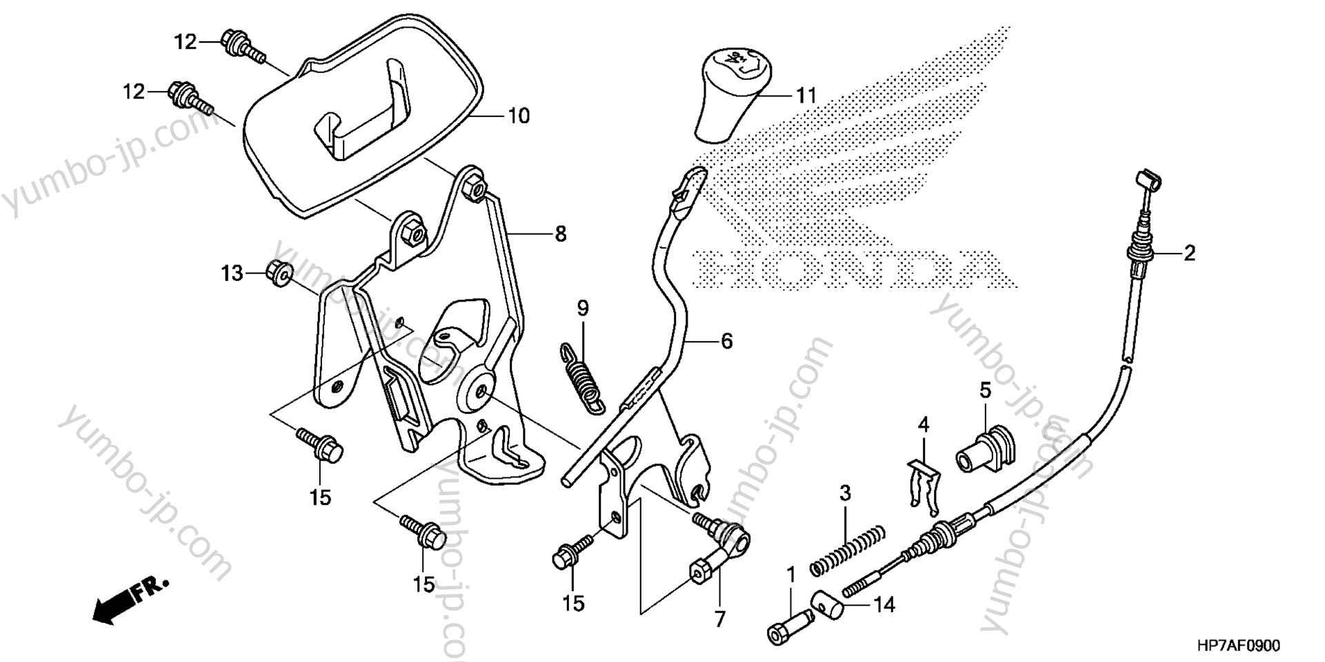 SELECT LEVER for ATVs HONDA TRX420FA A 2012 year