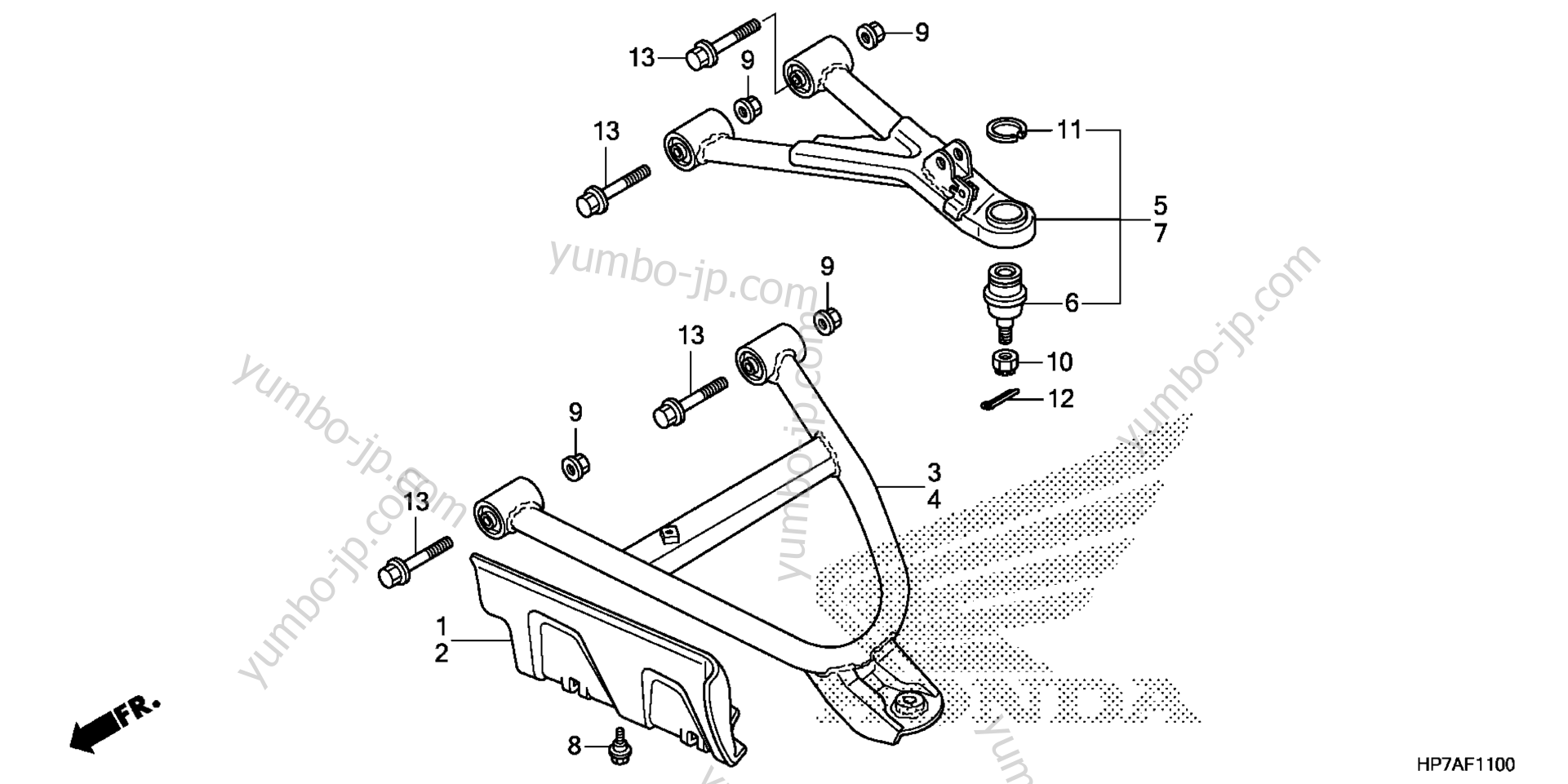 FRONT ARM for ATVs HONDA TRX420FA AC 2014 year