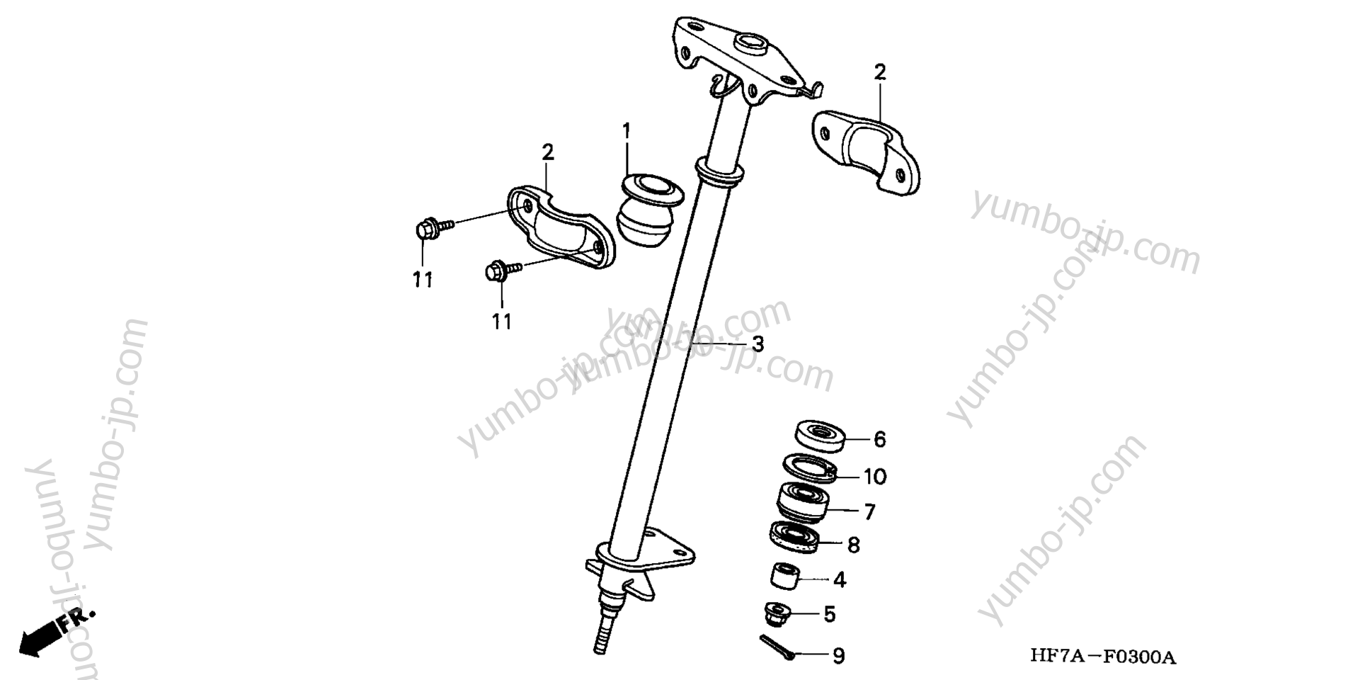STEERING SHAFT for ATVs HONDA TRX90 A 2005 year